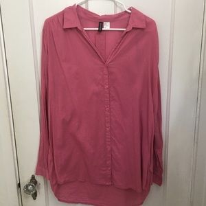 H&M button down tunic/ top